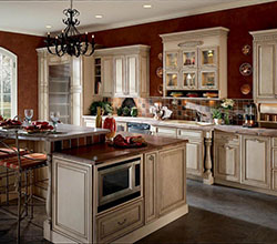 Gallery Cabinetry by Elevations – Antique White Cabinets